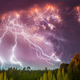 Illustration for article titled Stunning photos of colossal lightning in massive volcano eruption